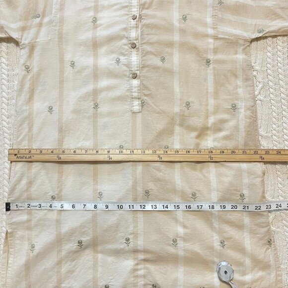 Khaadi Ivory with gold embroidery A line kurta for women Size 14 / Size Large - Picture 12 of 16